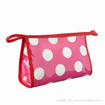 Cosmetic bag, measures 9.4 x 5.5 x 3.1 inches